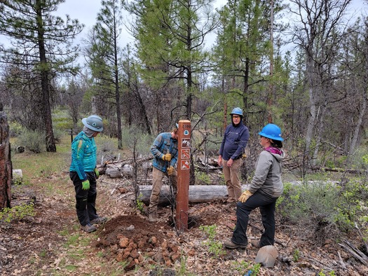 In 2024, volunteers with the Pacific Crest Trail Association worked more that 57,000 hours and maintained more than 1,100 miles of trail. (PCTA)